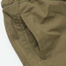 Load image into Gallery viewer, Vale 1 Olive Green Emerised Cotton Twill Utility Trouser