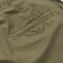 Load image into Gallery viewer, Vale 1 Olive Green Emerised Cotton Twill Utility Trouser