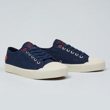 Load image into Gallery viewer, Joe &amp; Co X Gola 03 Navy Canvas &amp; Vulcanised Rubber Tennis Shoe
