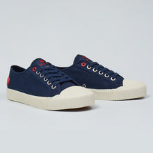 Load image into Gallery viewer, Joe & Co X Gola 03 Navy Canvas & Vulcanised Rubber Tennis Shoe