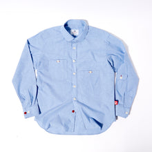 Load image into Gallery viewer, Talbot 06 Sky Blue Chambray Cotton Penny Round Work Shirt