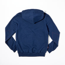 Load image into Gallery viewer, Holt 01 Dark Navy Knitted Loopback Hooded Sweatshirt