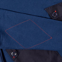 Load image into Gallery viewer, Holt 01 Dark Navy Knitted Loopback Hooded Sweatshirt