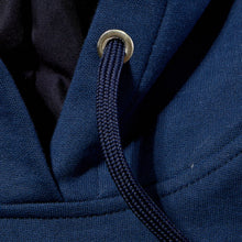 Load image into Gallery viewer, Holt 01 Dark Navy Knitted Loopback Hooded Sweatshirt