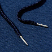 Load image into Gallery viewer, Holt 01 Dark Navy Knitted Loopback Hooded Sweatshirt