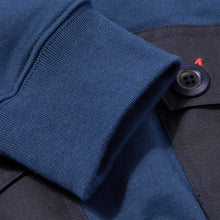 Load image into Gallery viewer, Holt 01 Dark Navy Knitted Loopback Hooded Sweatshirt