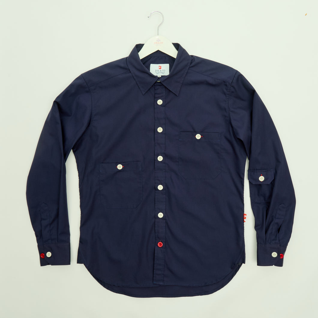 Fulton 2 Cotton Poplin Workers Tailed Shirt