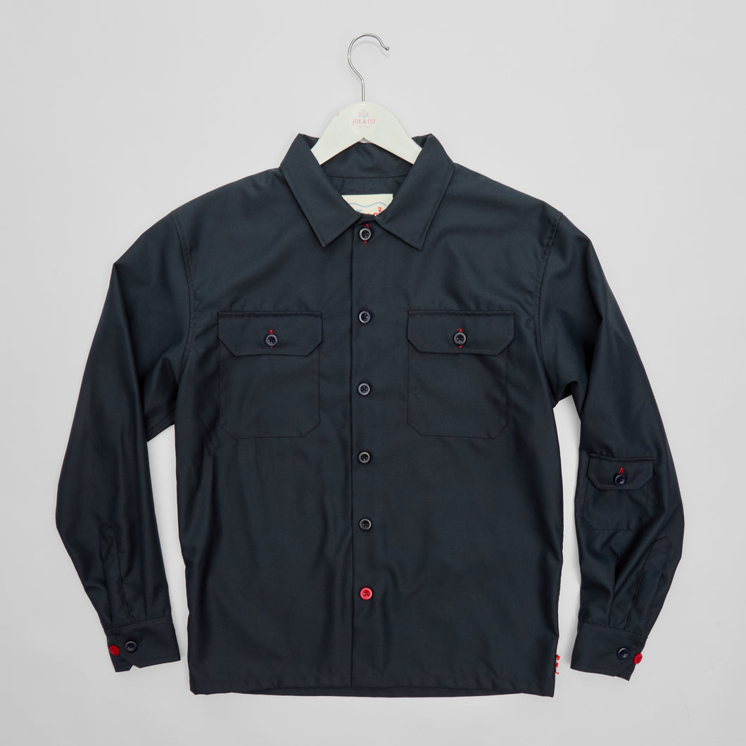 Paxton 42 Dark Navy Recylced Cotton Over Shirt