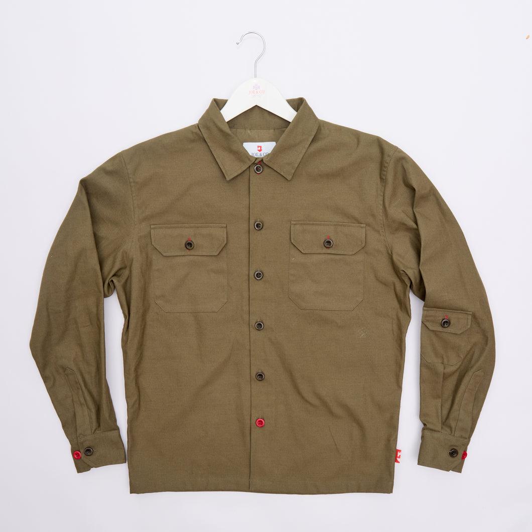 Paxton 41 Dark Biscuit Twill Over Shirt