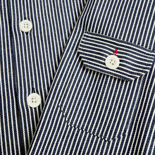 Load image into Gallery viewer, Morgan 1 9oz Hickory Railroad Stripe Workers Shirt
