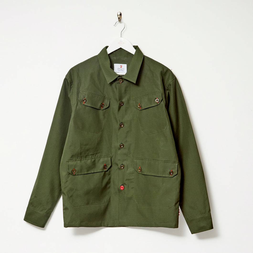 Arkwright 20 Dark Olive Water Repellent Ripstop Over Shirt