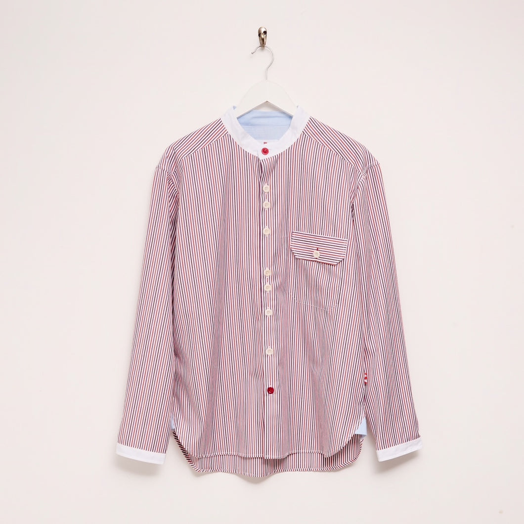 Steptoe 3 Grandad Stripe Shirt