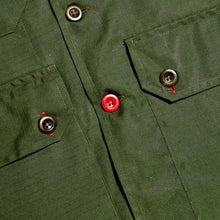 Load image into Gallery viewer, Arkwright 20 Dark Olive Water Repellent Ripstop Over Shirt
