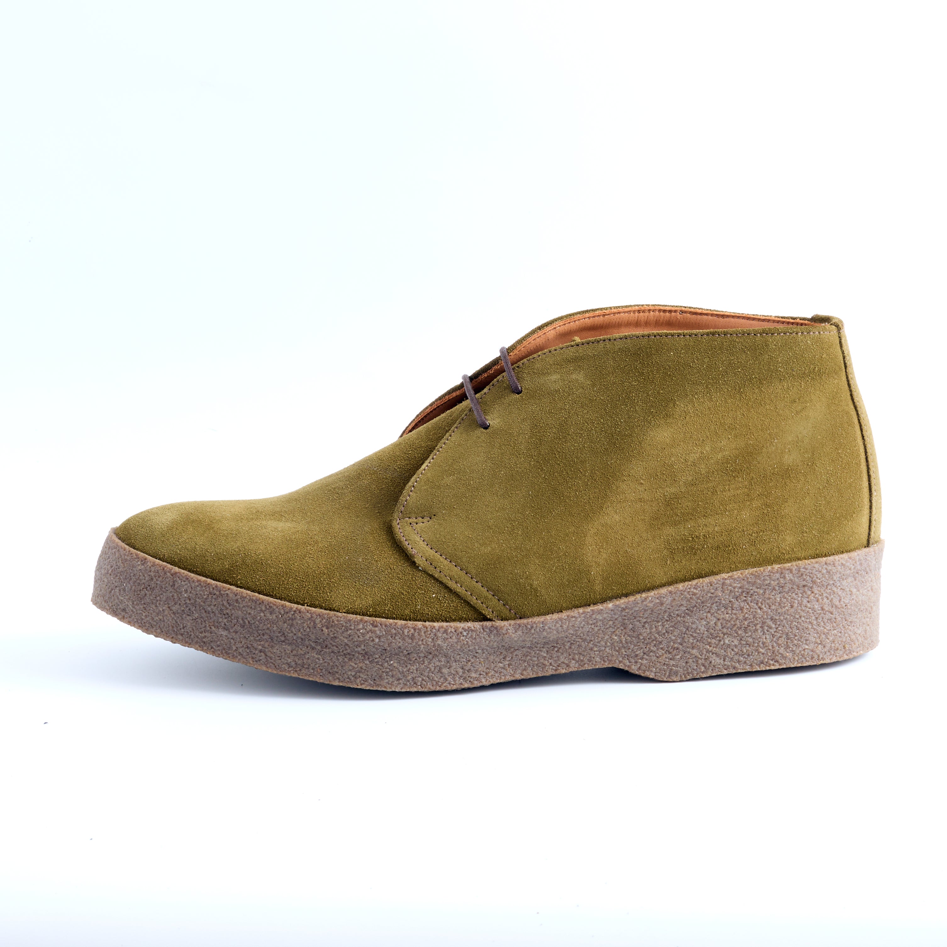 Joe & Co x Sanders 07 Olive Green Polo Snuff Suede Chucka Boot – Joe ...