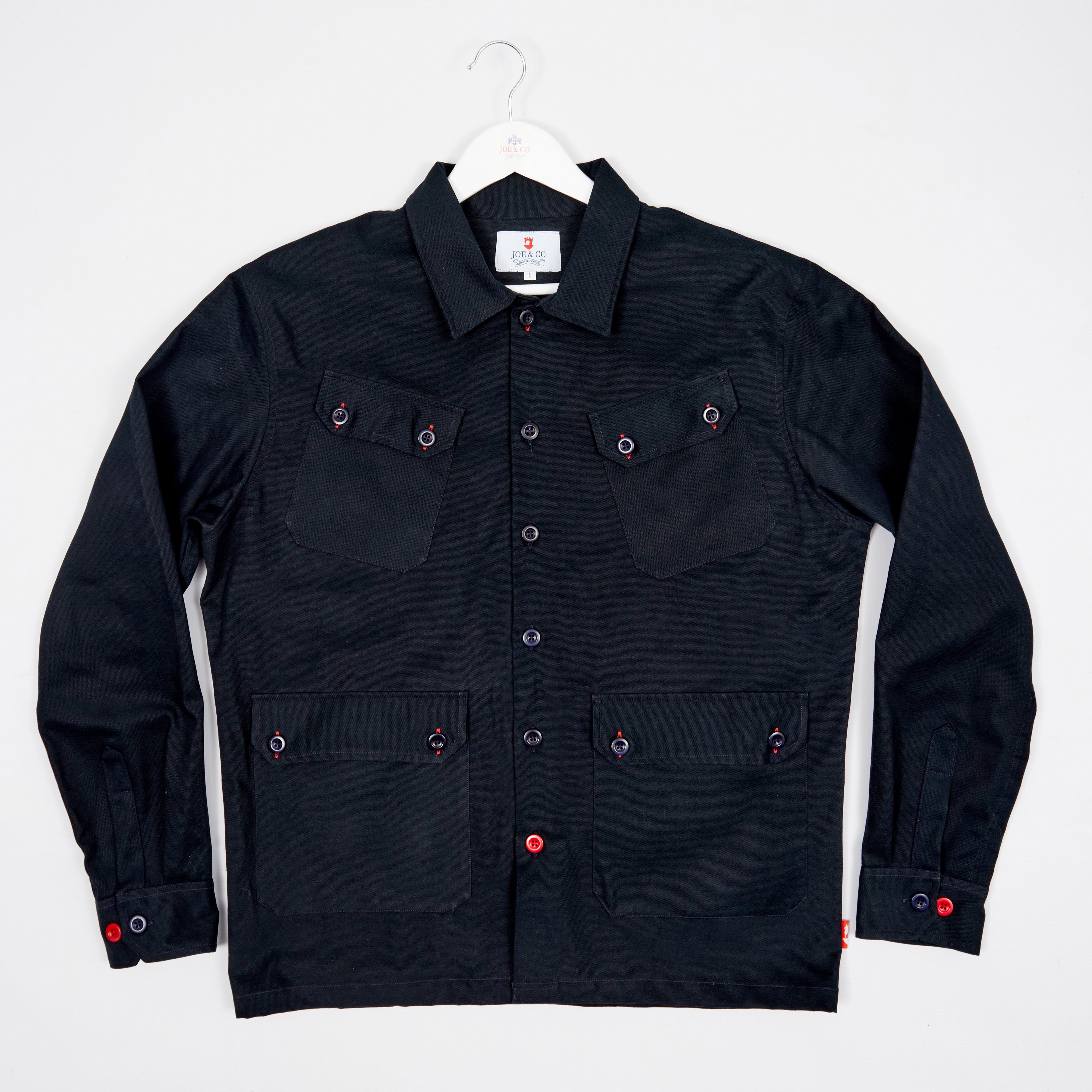 Arkwright 34 Dark Navy Cotton Twill Over Shirt – Joe & Co Denim / Apparel