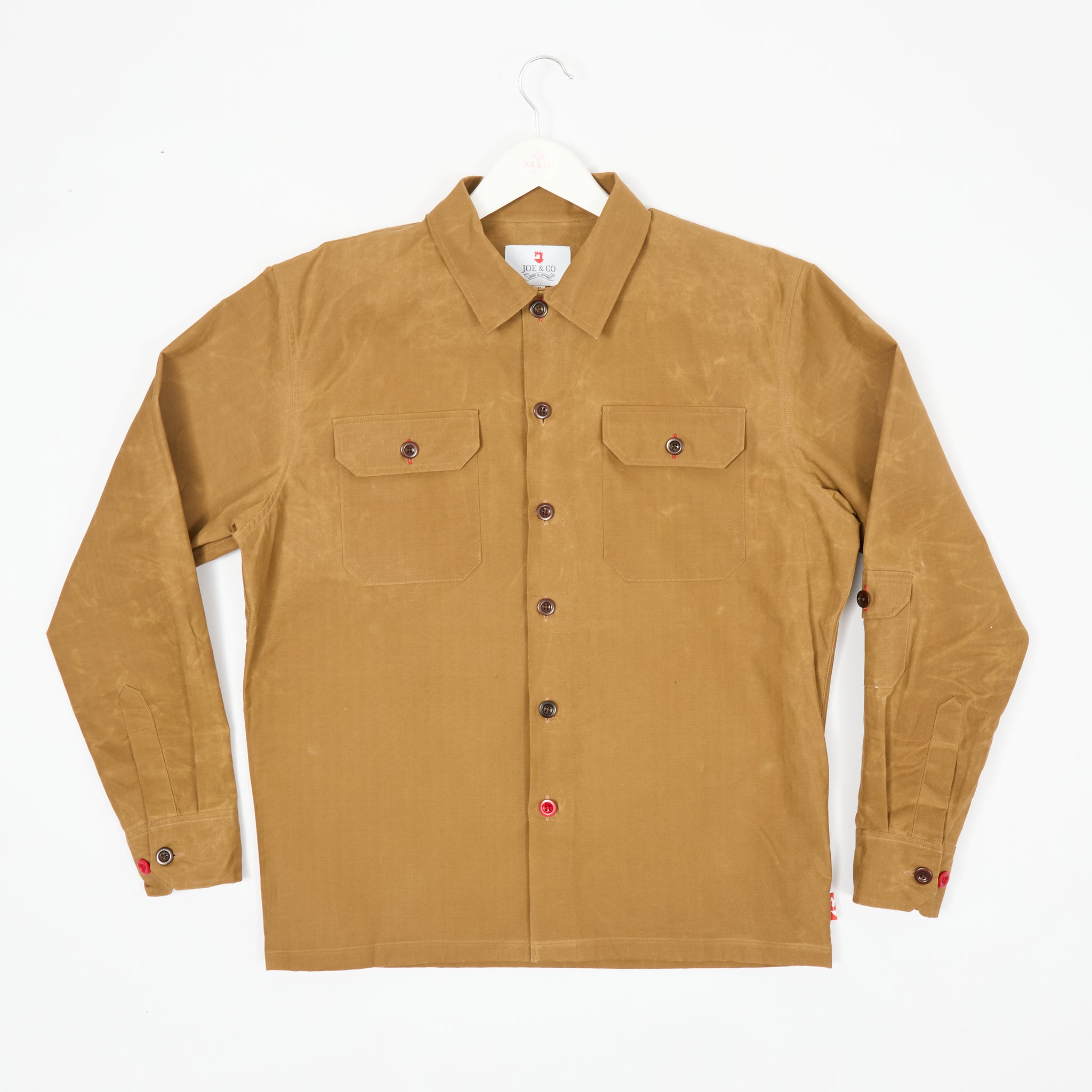Paxton 39 Mustard Dry Wax Honeycomb Ripstop Cotton Over Shirt
