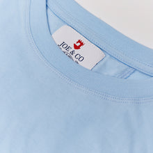 Load image into Gallery viewer, Tower 14 Dripping Logo Sky Blue Supima Fine Cotton T Shirt
