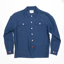 Load image into Gallery viewer, Paxton 31 navy linen over shirt
