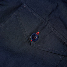 Load image into Gallery viewer, Baines 23 Navy Luxury Cotton Poplin Over Shirt
