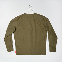 Load image into Gallery viewer, Baines 22 Khaki Luxury Cotton Poplin Over Shirt
