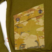 Load image into Gallery viewer, Holt 06 Jungle Green And Camo Knitted Loopback Hooded Sweatshirt
