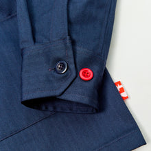 Load image into Gallery viewer, Chadwick 10 Dark Navy Herringbone Over Shirt
