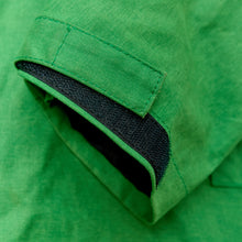 Load image into Gallery viewer, ASYEMMETRIC APPLE GREEN DRY WAX COAT
