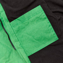 Load image into Gallery viewer, ASYEMMETRIC APPLE GREEN DRY WAX COAT
