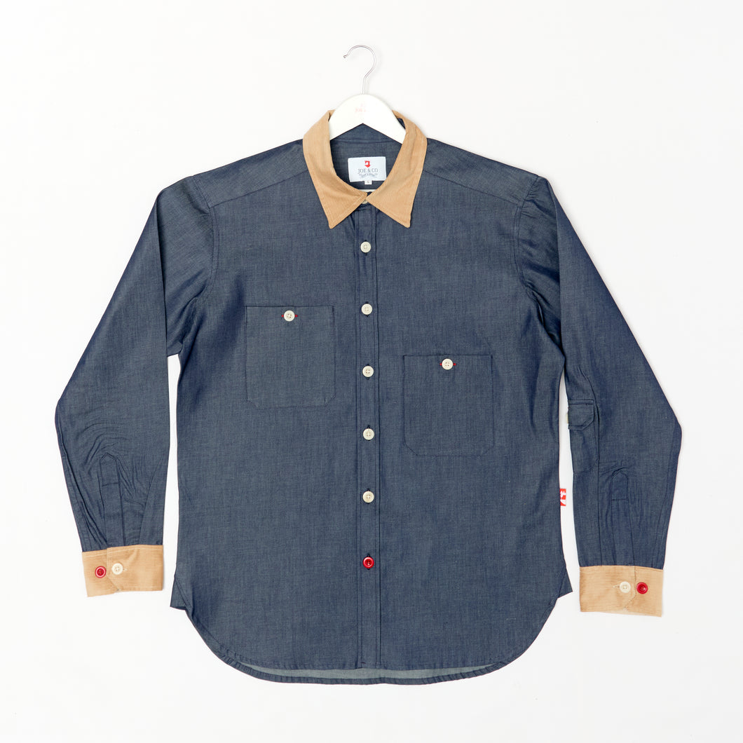 Fulton 1 Chambray And Cord Workers Shirt