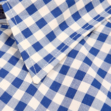 Load image into Gallery viewer, Brighton 1 Luxury Navy Gingham Tailed Shirt
