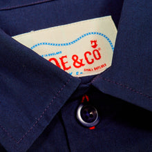 Load image into Gallery viewer, Whitney 1 Luxury Poplin Multi Pocket Dark Navy Over Shirt
