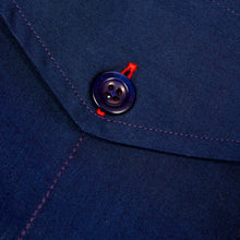 Load image into Gallery viewer, Whitney 1 Luxury Poplin Multi Pocket Dark Navy Over Shirt
