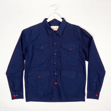 Load image into Gallery viewer, Whitney 1 Luxury Poplin Multi Pocket Dark Navy Over Shirt
