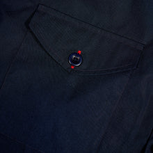Load image into Gallery viewer, Boulton  Navy Luxury Cotton Poplin Tailed Shirt
