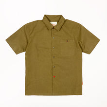 Load image into Gallery viewer, Beswick 07 Luxury Cotton Poplin Khaki Short Sleeve Shirt
