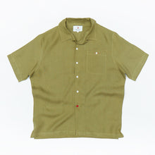 Load image into Gallery viewer, Beswick 04 Khaki Linen Bowling Shirt

