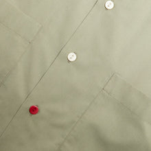 Load image into Gallery viewer, Joe&#39;s Repairs 1 Embroidered Garage Short Sleeve Sage Cotton Poplin Shirt
