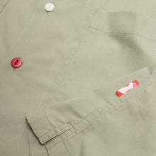 Load image into Gallery viewer, Joe&#39;s Repairs 1 Embroidered Garage Short Sleeve Sage Cotton Poplin Shirt
