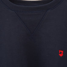 Load image into Gallery viewer, Chaplin 02 Dark Navy Yarn Dyed Loopback Signature Sweatshirt
