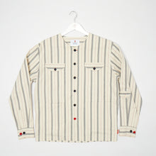 Load image into Gallery viewer, Baines 18 Candy Stripe Cotton Twill Over Shirt
