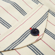 Load image into Gallery viewer, Baines 18 Candy Stripe Cotton Twill Over Shirt
