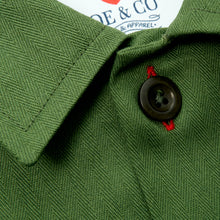 Load image into Gallery viewer, Chadwick 9 Grass Green Herringbone Over Shirt
