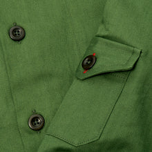 Load image into Gallery viewer, Chadwick 9 Grass Green Herringbone Over Shirt
