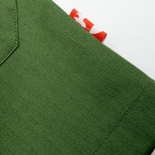Load image into Gallery viewer, Chadwick 9 Grass Green Herringbone Over Shirt
