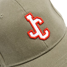 Load image into Gallery viewer, Babe 2 Outlined Khaki Brushed Cotton 6 Panel Ball Cap
