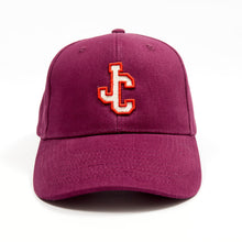 Load image into Gallery viewer, Babe 03 Outlined Burgandy Brushed Cotton 6 Panel Ball Cap
