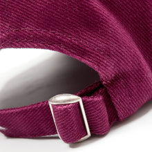Load image into Gallery viewer, Babe 03 Outlined Burgandy Brushed Cotton 6 Panel Ball Cap
