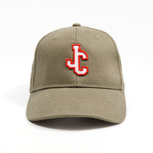 Load image into Gallery viewer, Babe 2 Outlined Khaki Brushed Cotton 6 Panel Ball Cap
