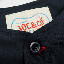 Load image into Gallery viewer, Baines 19 Dark Navy Blue Mixed Cotton Over Shirt
