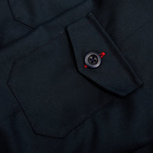 Load image into Gallery viewer, Baines 19 Dark Navy Blue Mixed Cotton Over Shirt
